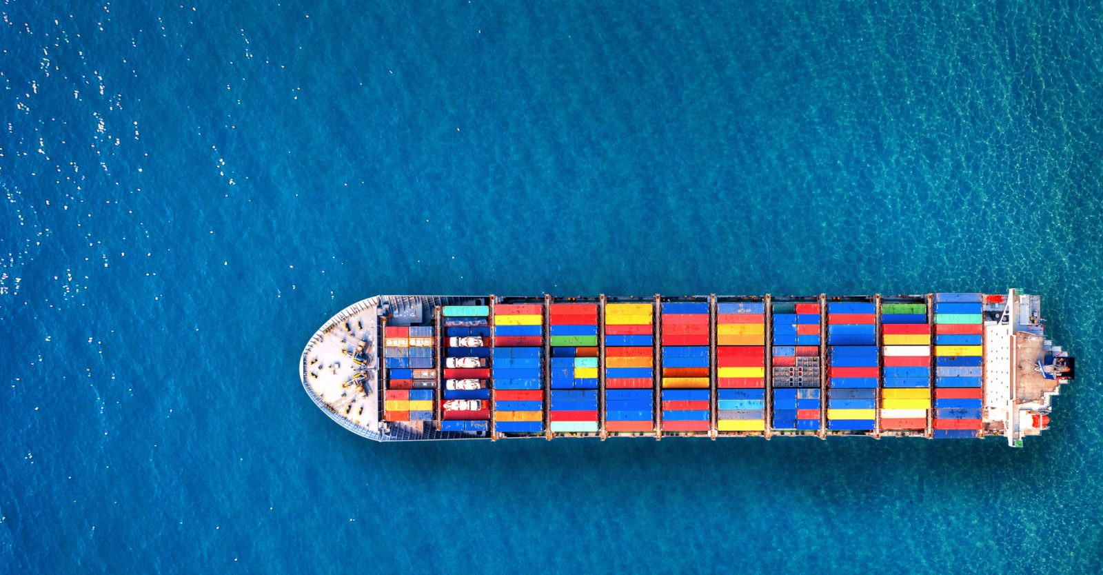 Container ship aerial