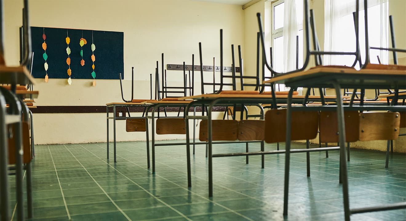 Empty classroom
